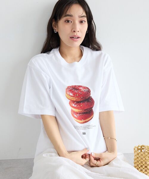 CRAFT STANDARD BOUTIQUE(クラフトスタンダードブティック)の「フードロゴイラストTシャツ(Tシャツ/カットソー・メンズ・B/A/C・M/L)」の1枚目の写真