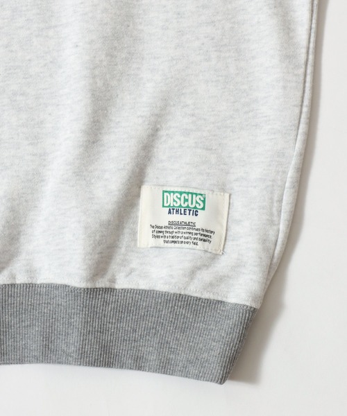 DISCUS(ディスカス)の「DISCUS/ディスカス 裏毛 ヴィンテージライク 配色 ビッグシルエット ワンポイント刺繍 トレーナー スウェット レディース メンズ(スウェット・レディース・ブラック/オートミール/グリーン/ネイビー・M/L)」の6枚目の写真
