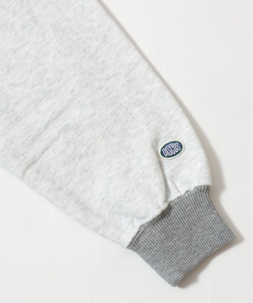 DISCUS(ディスカス)の「DISCUS/ディスカス 裏毛 ヴィンテージライク 配色 ビッグシルエット ワンポイント刺繍 トレーナー スウェット レディース メンズ(スウェット・レディース・ブラック/オートミール/グリーン/ネイビー・M/L)」の8枚目の写真