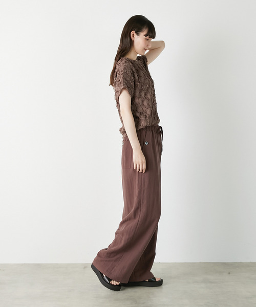 LOGEMENT DE CLAIRE(ロジュモンドクレール)の「イージーワイドフレアーパンツ(その他パンツ・レディース・チャコールグレー/ブラック・3)」の11枚目の写真