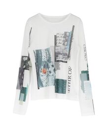 GRAPHIC PRINT SHEER TOPS