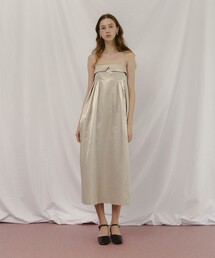 BEAMS SALON / シルキー サテン ドレス
