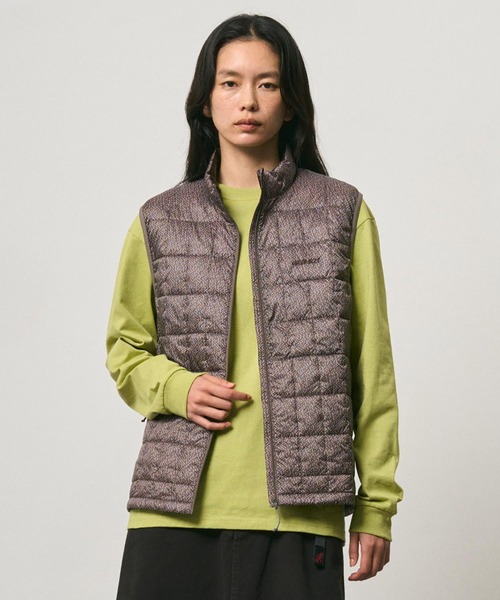 Gramicci(グラミチ)の「G-ZERO PRIMALOFT VEST|ジーゼロプリマロフトベスト(ベスト・メンズ・ライム/インディゴブルー/ホワイト/ドット/ブラウン系その他3・2XL/S/XL/L/M)」の1枚目の写真