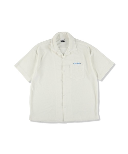 RadBlue(ラッドブルー)の「プレミアムパイルオープンカラーシャツ(シャツ/ブラウス・メンズ・ブルー/ベージュ/ネイビー/ホワイト/ライトグレー/スミクロ・M/S/L/XL)」の2枚目の写真