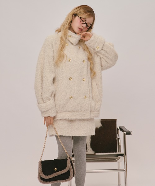 loin nuit(ロワンニュイ)の「boa hand bag / ボアハンドバッグ(ハンドバッグ・レディース・ブラウン/ブラック・FREE)」の20枚目の写真