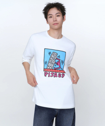 [キスヘリングコレクション] ピサ89 Tシャツ [ホワイト]