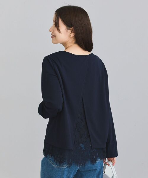 Green Parks(グリーンパークス)の「バックスリットレースプルオーバー(Tシャツ/カットソー・レディース・ブラック/ベージュ/ネイビー/ホワイト系その他2・FREE)」の11枚目の写真