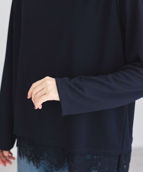 Green Parks(グリーンパークス)の「バックスリットレースプルオーバー(Tシャツ/カットソー・レディース・ブラック/ベージュ/ネイビー/ホワイト系その他2・FREE)」の13枚目の写真