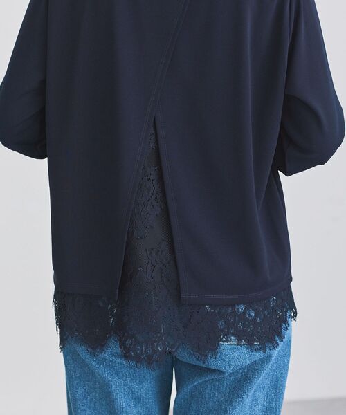 Green Parks(グリーンパークス)の「バックスリットレースプルオーバー(Tシャツ/カットソー・レディース・ブラック/ベージュ/ネイビー/ホワイト系その他2・FREE)」の15枚目の写真