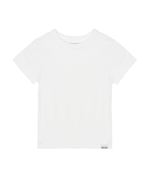 NICK&NICOLE(ニックアンドニコール)の「ESSENTIAL HALF SLEEVE TOP_WHITE(Tシャツ/カットソー・レディース・その他・SMALL/MEDIUM)」の1枚目の写真