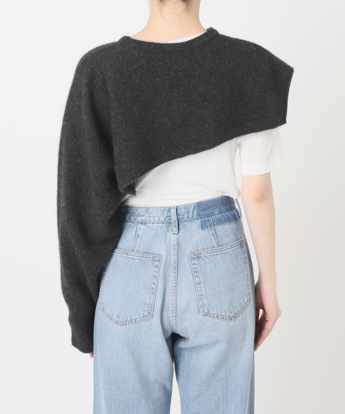 enrica（エンリカ）の「enrica/エンリカ LAYERED KNIT ニット KNIT296（ニット/セーター・レディース・ウッド/チャコールグレー・FREE）」の21枚目の写真