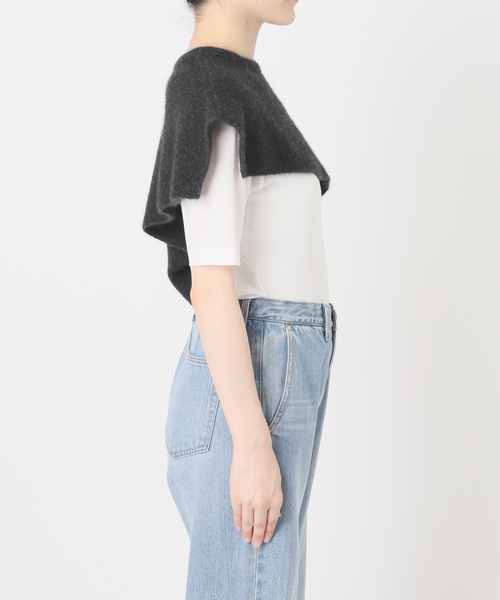 enrica（エンリカ）の「enrica/エンリカ LAYERED KNIT ニット KNIT296（ニット/セーター・レディース・ウッド/チャコールグレー・FREE）」の22枚目の写真