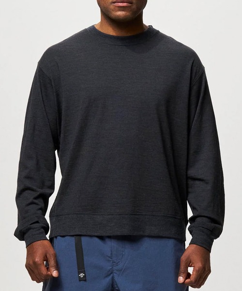 STONEMASTER（ストーンマスター ）の「STONEMASTER WASHABLE JAPANESE WOOL L/S TEE（Tシャツ/カットソー・メンズ・グレー/チャコールグレー×ブラック・X-LARGE/MEDIUM）」の5枚目の写真