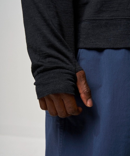 STONEMASTER（ストーンマスター ）の「STONEMASTER WASHABLE JAPANESE WOOL L/S TEE（Tシャツ/カットソー・メンズ・グレー/チャコールグレー×ブラック・X-LARGE/MEDIUM）」の7枚目の写真