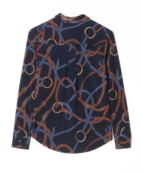 LAUREN RALPH LAUREN(ローレン ラルフ ローレン)の「ベルティングプリント ストレッチ ジャージー シャツ(シャツ/ブラウス・レディース・ネイビー系1・L/XS/S/M)」の9枚目の写真