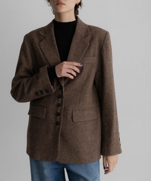 URBAN RESEARCH Sonny Label(アーバンリサーチサニーレーベル)の「ツイードテーラードジャケット(その他アウター・レディース・ダークブラウン/ブラウン・FREE)」の10枚目の写真