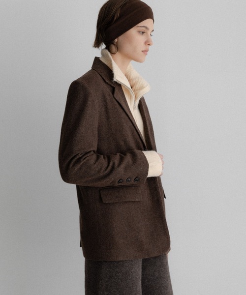 URBAN RESEARCH Sonny Label(アーバンリサーチサニーレーベル)の「ツイードテーラードジャケット(その他アウター・レディース・ダークブラウン/ブラウン・FREE)」の6枚目の写真