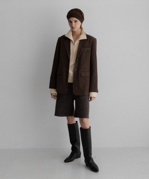 URBAN RESEARCH Sonny Label(アーバンリサーチサニーレーベル)の「ツイードテーラードジャケット(その他アウター・レディース・ダークブラウン/ブラウン・FREE)」の8枚目の写真