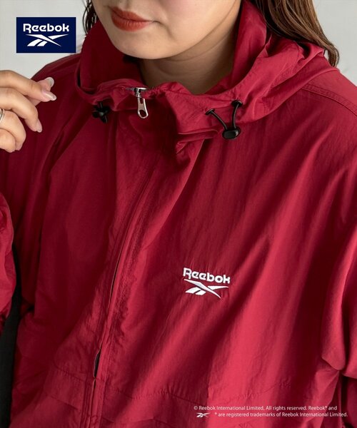 Reebok（リーボック）の「【Reebok】フードブルゾン（ナイロンジャケット・レディース・グリーン系/レッド/ネイビー/アイボリー・FREE）」の21枚目の写真