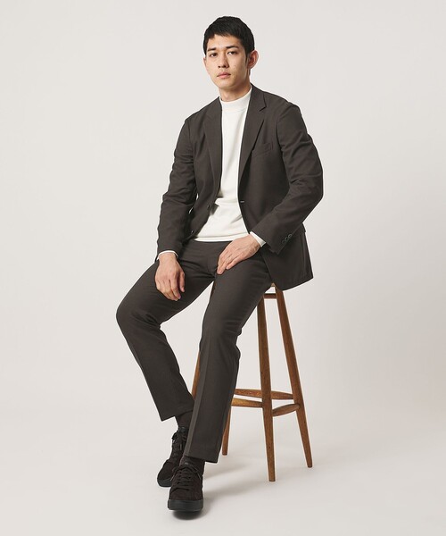 UNITED ARROWS（ユナイテッドアローズ）の「テックツイル シングル 2ボタン テーラードジャケット UA COZY ウォッシャブル ヨコストレッチ（テーラードジャケット・メンズ・ネイビー/モカ・S/L/M/XL）」の14枚目の写真