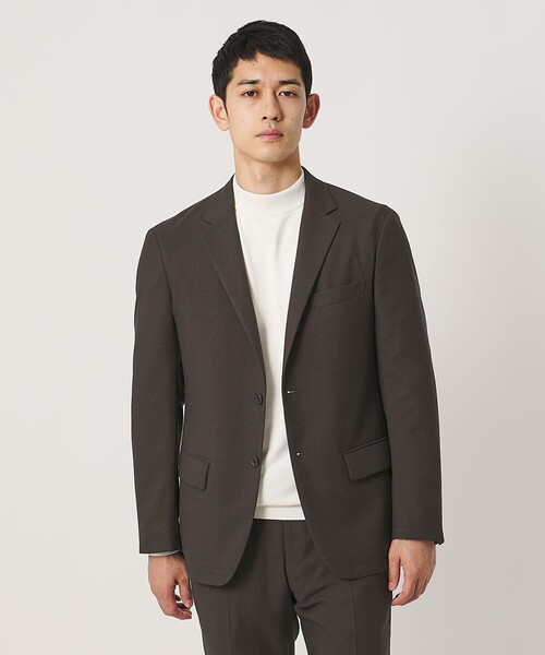 UNITED ARROWS（ユナイテッドアローズ）の「テックツイル シングル 2ボタン テーラードジャケット UA COZY ウォッシャブル ヨコストレッチ（テーラードジャケット・メンズ・ネイビー/モカ・S/L/M/XL）」の2枚目の写真