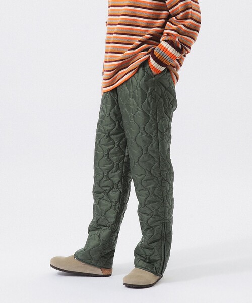 BEAMS BOY(ビームスボーイ)の「キルティング ミリタリー パンツ(その他パンツ・レディース・オリーブ/ブラック・2/1)」の15枚目の写真