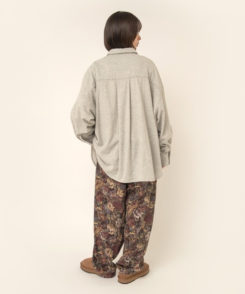 RNA-N(アールエヌエーエヌ)の「B2994 Wカシミヤツイードシャツ(シャツ/ブラウス・レディース・チャコール/トップグレー/グレー・FREE)」の14枚目の写真