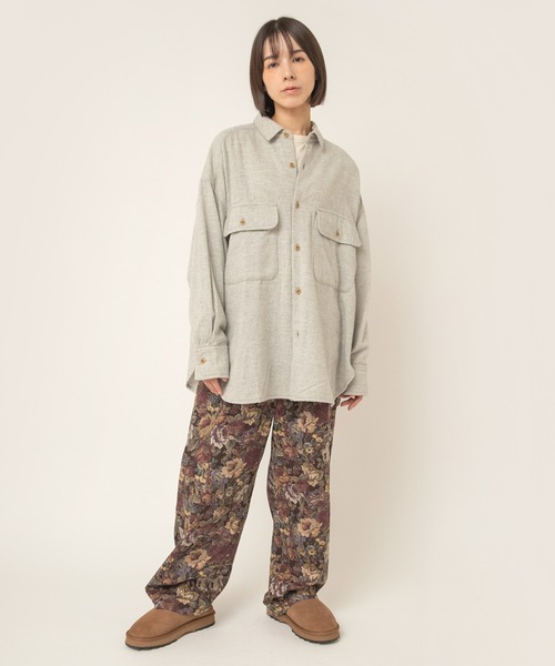RNA-N(アールエヌエーエヌ)の「B2994 Wカシミヤツイードシャツ(シャツ/ブラウス・レディース・チャコール/トップグレー/グレー・FREE)」の12枚目の写真