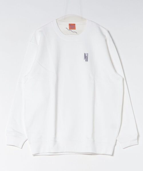 Minali(ミナリ)の「【Minali】Minali Sweat Tops(UNISEX)(スウェット・レディース・ホワイト/グレー・LARGE)」の1枚目の写真