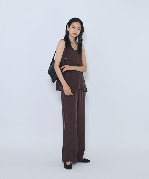 1er Arrondissement(プルミエアロンディスモン)の「キュプラフィブリルイージーパンツ(その他パンツ・レディース・ブラック/ブラウン/グレイッシュベージュ・38/36)」の5枚目の写真