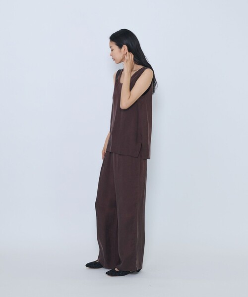 1er Arrondissement(プルミエアロンディスモン)の「キュプラフィブリルイージーパンツ(その他パンツ・レディース・ブラック/ブラウン/グレイッシュベージュ・38/36)」の6枚目の写真