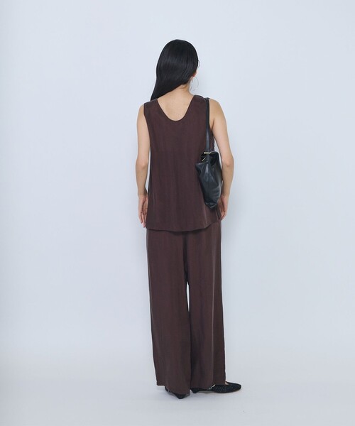 1er Arrondissement(プルミエアロンディスモン)の「キュプラフィブリルイージーパンツ(その他パンツ・レディース・ブラック/ブラウン/グレイッシュベージュ・38/36)」の7枚目の写真
