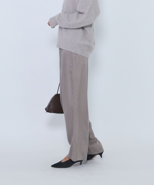 1er Arrondissement(プルミエアロンディスモン)の「キュプラフィブリルイージーパンツ(その他パンツ・レディース・ブラック/ブラウン/グレイッシュベージュ・38/36)」の9枚目の写真