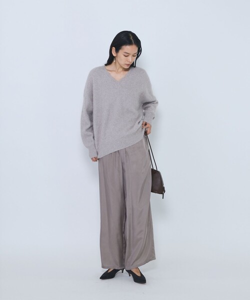 1er Arrondissement(プルミエアロンディスモン)の「キュプラフィブリルイージーパンツ(その他パンツ・レディース・ブラック/ブラウン/グレイッシュベージュ・38/36)」の11枚目の写真