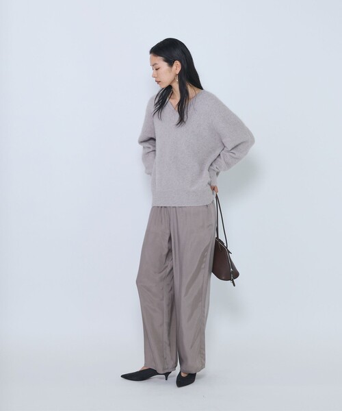1er Arrondissement(プルミエアロンディスモン)の「キュプラフィブリルイージーパンツ(その他パンツ・レディース・ブラック/ブラウン/グレイッシュベージュ・38/36)」の12枚目の写真