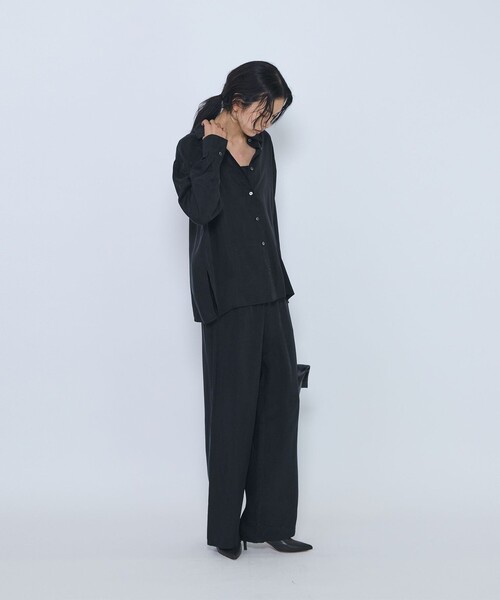 1er Arrondissement(プルミエアロンディスモン)の「キュプラフィブリルイージーパンツ(その他パンツ・レディース・ブラック/ブラウン/グレイッシュベージュ・38/36)」の17枚目の写真