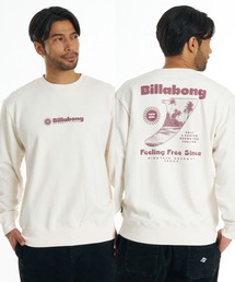 BILLABONG メンズ SINGLE FIN トレーナー 【2026年秋冬モデル】/ビラボンバックプリントクルーネックスウェット