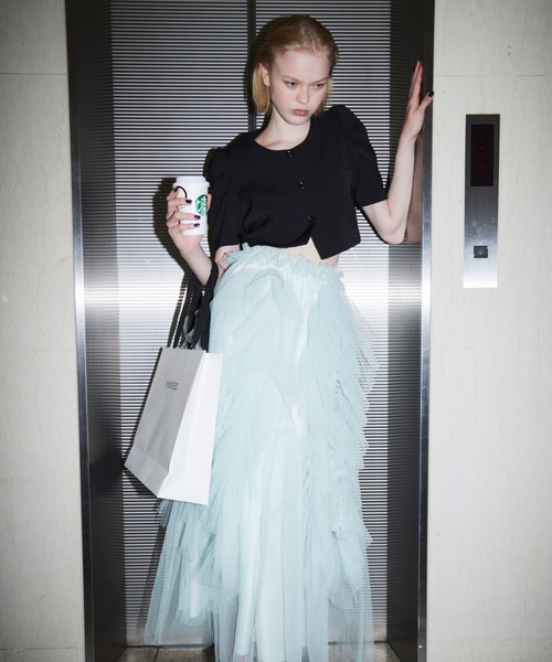 ANDRESD（アンドレスド）の「ジェリーフィッシュドレス / JELLYFISH DRESS（ドレス・レディース・ホワイト系その他/ライトブルー/ブラック・S/M/L）」の21枚目の写真