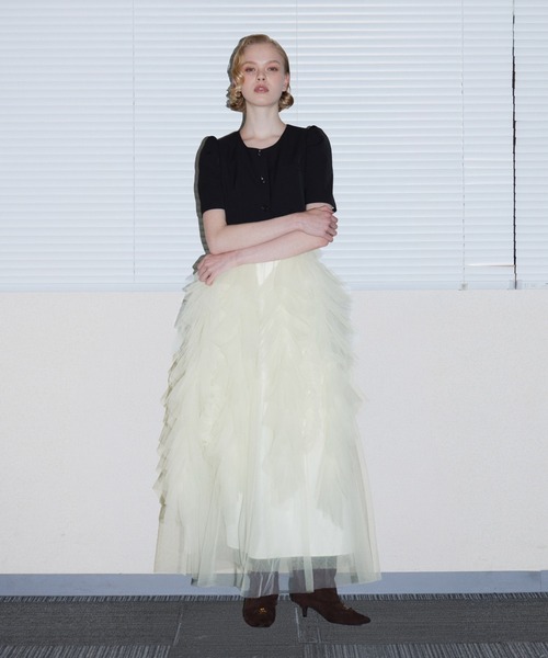 ANDRESD（アンドレスド）の「ジェリーフィッシュドレス / JELLYFISH DRESS（ドレス・レディース・ホワイト系その他/ライトブルー/ブラック・S/M/L）」の11枚目の写真