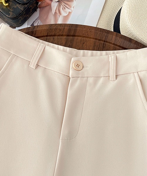 ONEP STAR(ワンピスター)の「センタープレスストレートパンツ(スラックス・レディース・ブラック/ベージュ・MEDIUM/LARGE/X-LARGE)」の15枚目の写真