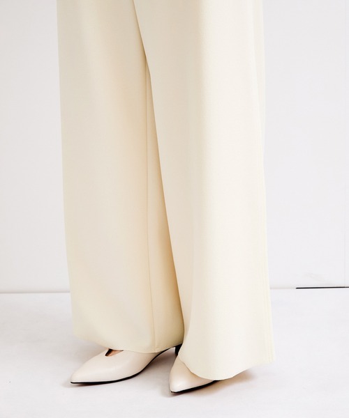 le cercle ADAM ET ROPE'（ルセルクルアダムエロペ）の「サンディカットJZワイドパンツ/セットアップ対応（その他パンツ・レディース・オフホワイト/ブラック/ライトグレー・FREE）」の15枚目の写真