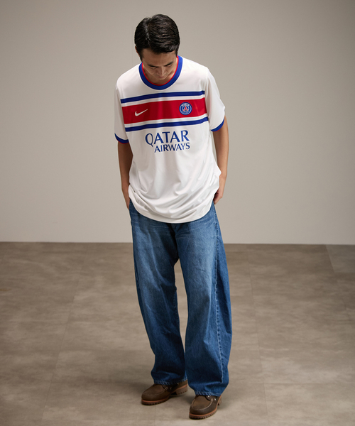NIKE(ナイキ)の「【NIKE / ナイキ】PSG M NK DF SS TOP PM K HM(Tシャツ/カットソー・メンズ・ホワイト・MEDIUM/LARGE/X-LARGE/SMALL)」の3枚目の写真