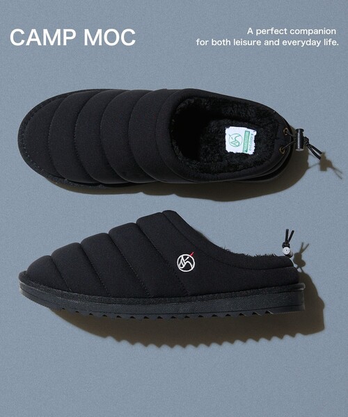 FREAK'S STORE(フリークスストア)の「限定展開 CAMP MOC/キャンプモック/スリッポン/ファーサンダル(スリッポン・メンズ・チャコールグレー/ブラック/ブラウン/オリーブ/レオパード・23.0cm/24.0cm/25.0cm/26.0cm/27.0cm/28.0cm)」の2枚目の写真