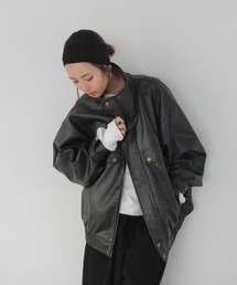 2way vintageレザーブルゾン