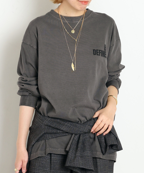 AP STUDIO(エーピーストゥディオ)の「WATERS WHITE defined TEE(Tシャツ/カットソー・レディース・グレー/アイボリー・FREE)」の8枚目の写真