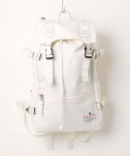 MAKAVELIC(マキャベリック)の「【SG】【MAKAVELIC】【TRUCKS DOUBLE BELT DAYPACK/バックパック リュック デイパック】(バックパック/リュック・メンズ・ホワイト・FREE)」の1枚目の写真