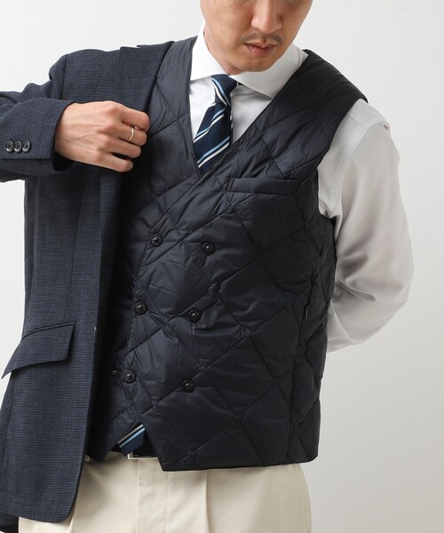 TAION(タイオン)の「【TAION/タイオン】W-BRESTED SNAP BUTTON DOWN GILET 26AW(ダウンベスト・メンズ・ダークネイビー/チャコールグレー/ブラック・XXL/M/XL/L)」の3枚目の写真