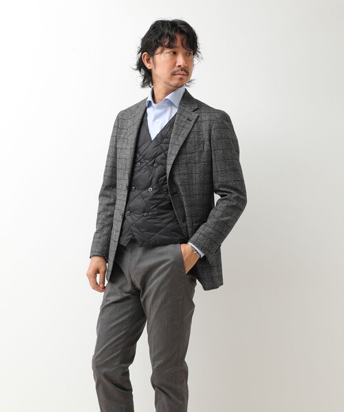 TAION(タイオン)の「【TAION/タイオン】W-BRESTED SNAP BUTTON DOWN GILET 26AW(ダウンベスト・メンズ・ダークネイビー/チャコールグレー/ブラック・XXL/M/XL/L)」の4枚目の写真