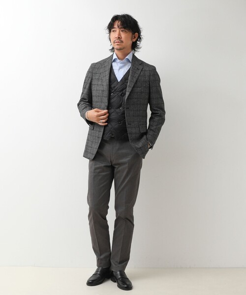 TAION(タイオン)の「【TAION/タイオン】W-BRESTED SNAP BUTTON DOWN GILET 26AW(ダウンベスト・メンズ・ダークネイビー/チャコールグレー/ブラック・XXL/M/XL/L)」の6枚目の写真