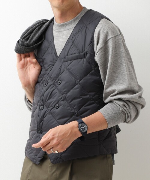 TAION(タイオン)の「【TAION/タイオン】W-BRESTED SNAP BUTTON DOWN GILET 26AW(ダウンベスト・メンズ・ダークネイビー/チャコールグレー/ブラック・XXL/M/XL/L)」の9枚目の写真